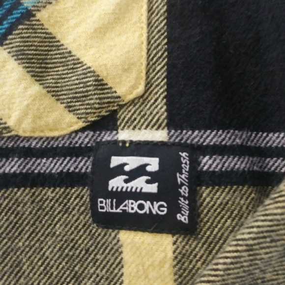 NWOT BILLABONG Flannel Shirt Striped Sz M - Picture 5 of 6